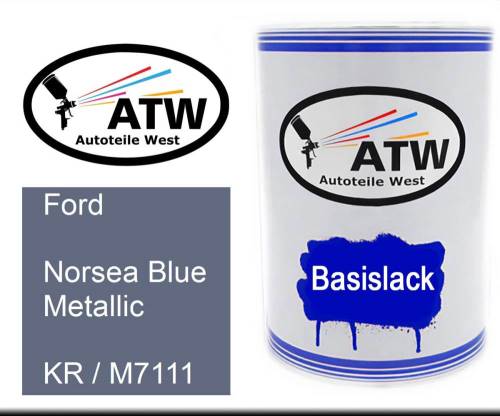 Ford, Norsea Blue Metallic, KR / M7111: 500ml Lackdose, von ATW Autoteile West.